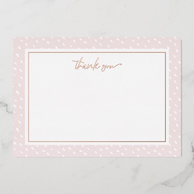 Vœux En Aluminium Carte de note de Merci de  de points Abstraits (Recto)
