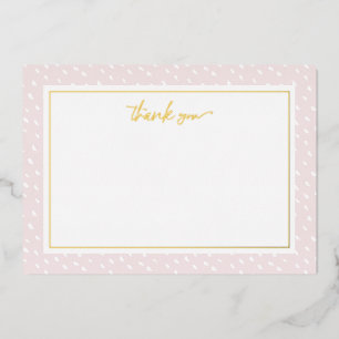 Vœux En Aluminium Carte de note de Merci de de points Abstraits