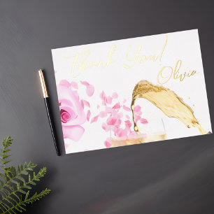 Vœux En Aluminium Carte de remerciements de Fête des mariées des pét