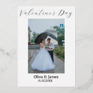 Vœux En Aluminium Carte de Saint-Valentin Cœurs Rouges Modernes