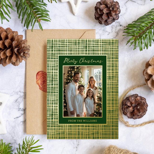 Vœux En Aluminium Modèle de la carte de Noël Frame Foil Personnalise (Créateur téléchargé)