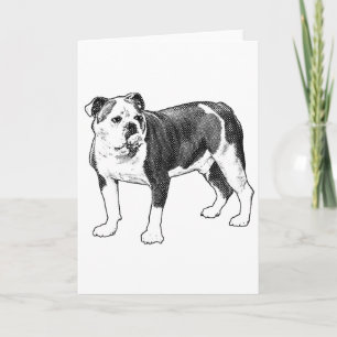 Vœux heureux, carte d'art de chien