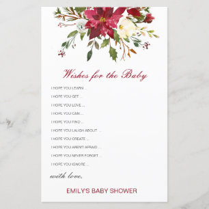 Voeux modifiables pour la carte bébé, Baby shower