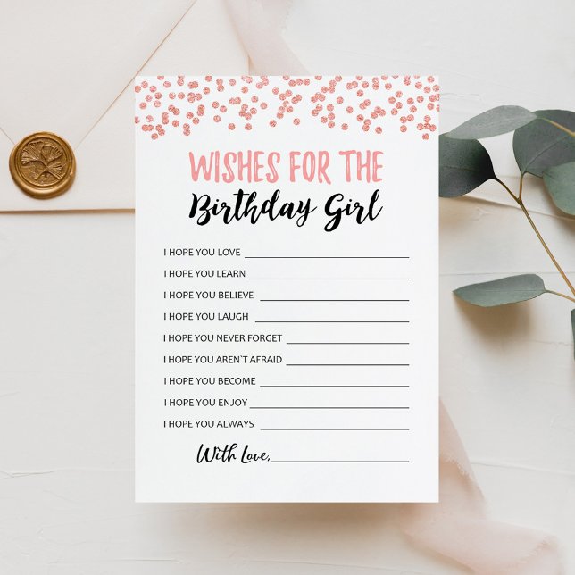 Voeux pour Anniversaire fille Carte de fête d'anni (Créateur téléchargé)