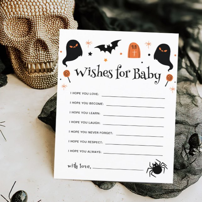 Voeux pour bébé Baby shower Halloween Jeu (Créateur téléchargé)