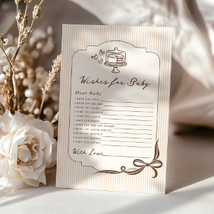 Vœux pour bébé Café bébé Baby Shower dessiné à la