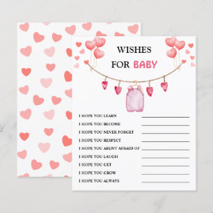 Voeux pour bébé Jeu de Baby shower de Saint Vale