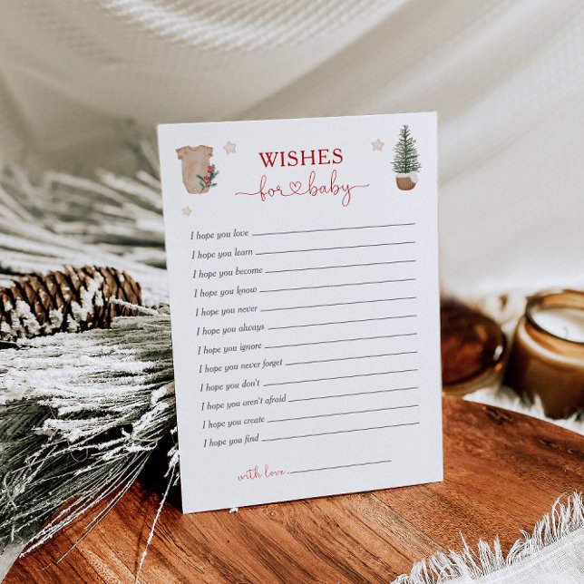 Voeux pour bébé Noël Baby shower Jeu (Créateur téléchargé)