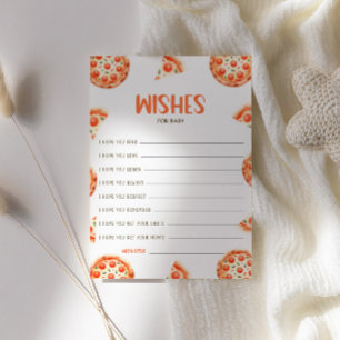 Voeux Pour Carte Bébé, Carte Baby shower Pizza