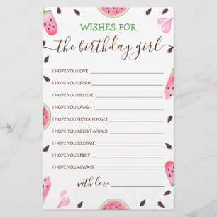 Voeux pour la carte anniversaire fille fête d'anni