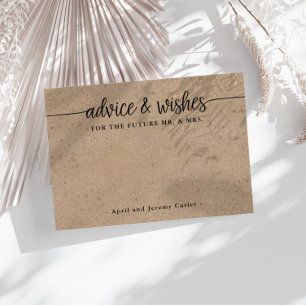 Voeux pour l'avenir M. et la carte de conseil Mme