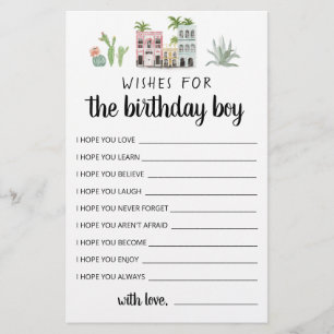 Voeux Pour Le Garçon D'Anniversaire