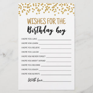 Voeux pour le jeu Anniversaire Jour d'anniversaire