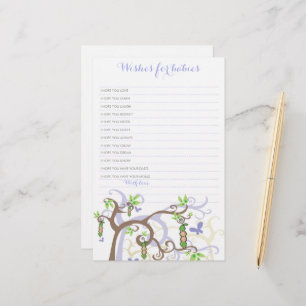 Voeux Pour Twins Bébé Pois Violet Dans Un Jeu De P