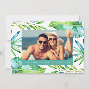Vœux Tropicaux   Carte de vœux photo de vacances