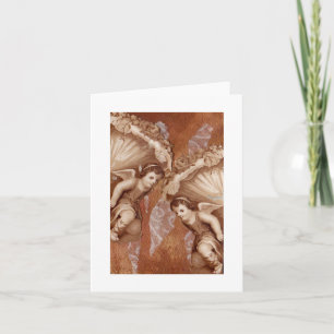 Voeux vierges Cartes pour notes Victorian Putti An