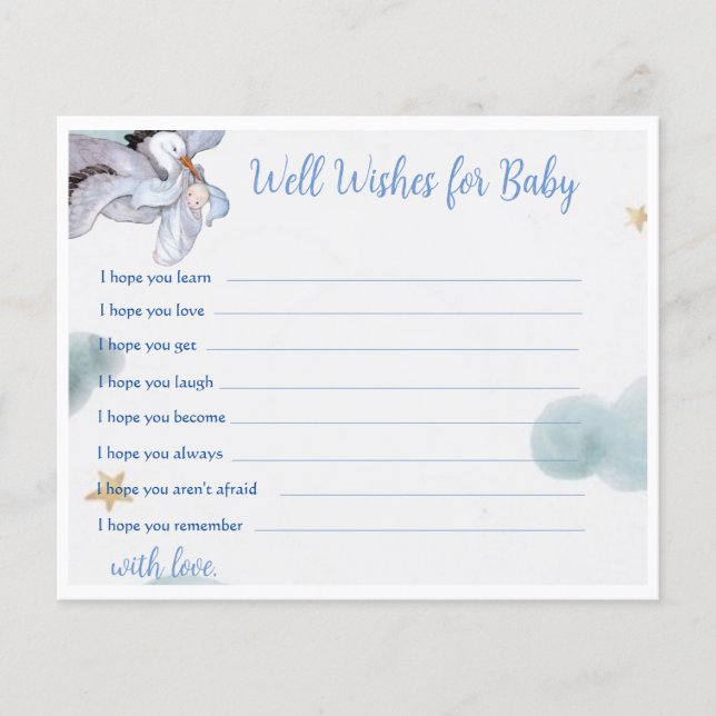 Voeux vintages pour bébé (Devant)