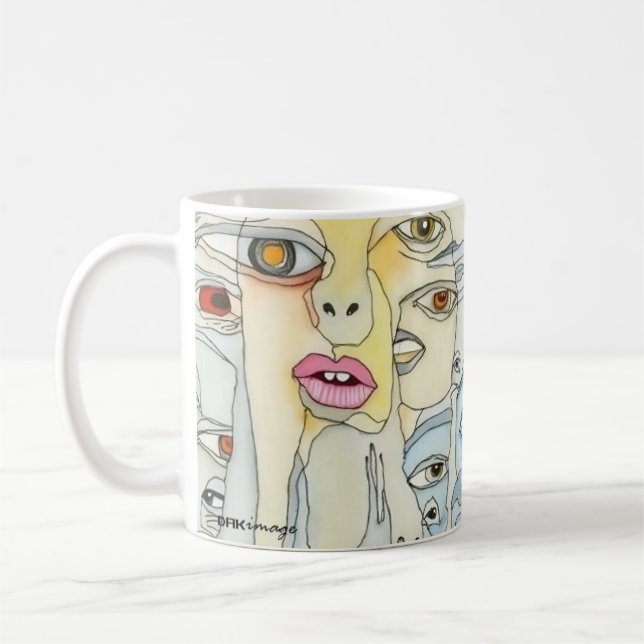 "Voices" Art Mug par DAKimage (Gauche)