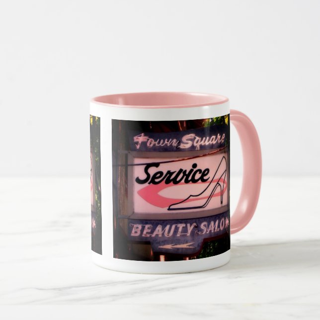 Voici Campbell CA, Towne Carré Signet Mug (Devant droit)