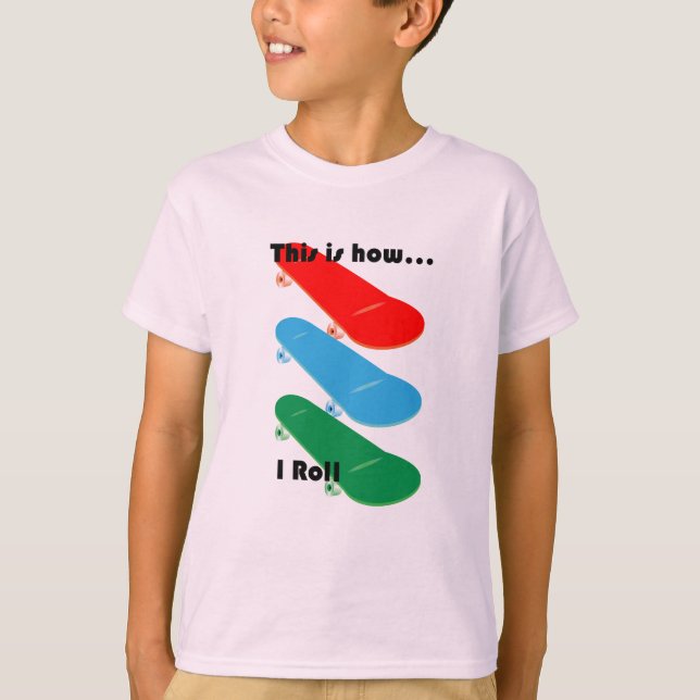 Voici comment je roule Design - T-shirt de base po (Devant)