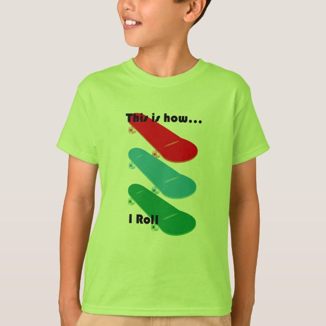 Voici comment je roule Design - T-shirt de base po (Devant)
