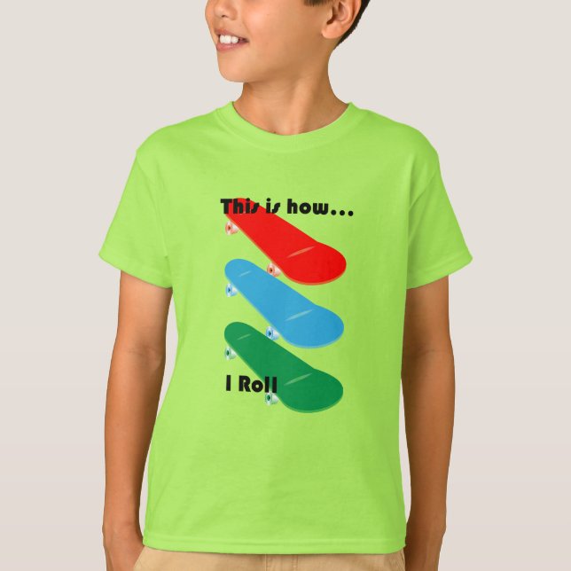 Voici comment je roule Design - T-shirt de base po (Devant)
