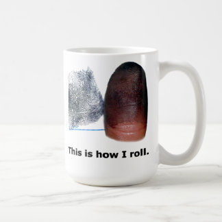 Voici comment je roule - Fingerprint Mug