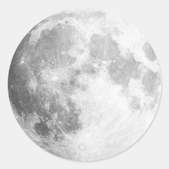 Voici la Lune / Autocollants Pleine Lune (Devant)