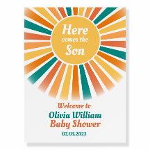 Voici l'accueil du Baby shower Son