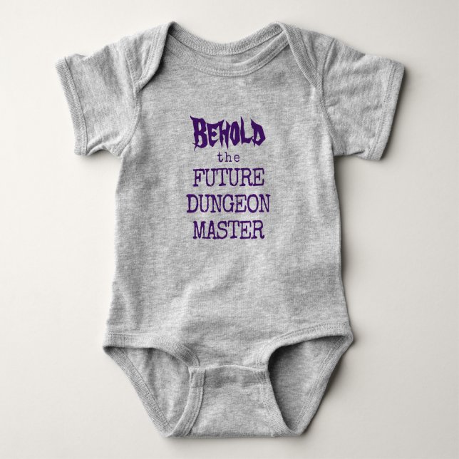 Voici le Body bébé Dungeon Master du futur (Devant)