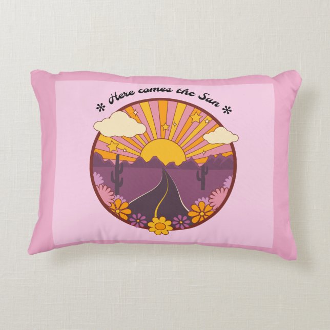 Voici le Coussin solaire (rose) (Dos)
