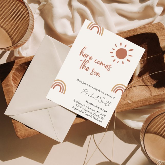 voici le fils baby shower Invitation (Créateur téléchargé)