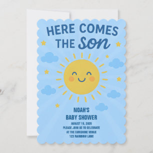 "Voici le fils" Carte d'invitation verticale