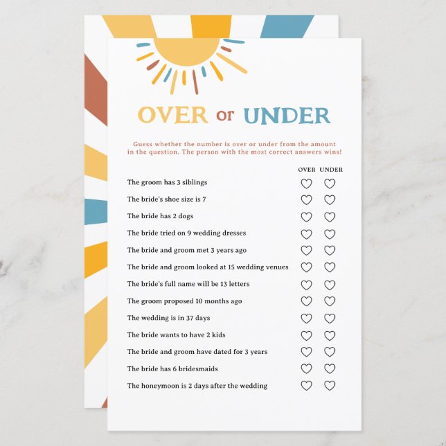 Voici le fils sur ou sous les cartes de jeu (Devant / Derrière)