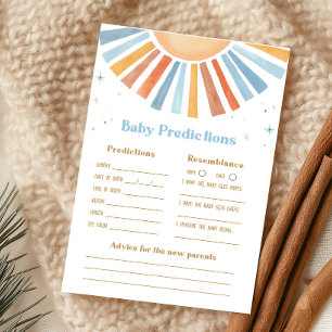 Voici le jeu de prédictions de bébé Fils