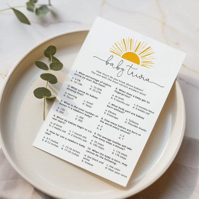 Voici le jeu fils bébé trivia (Créateur téléchargé)