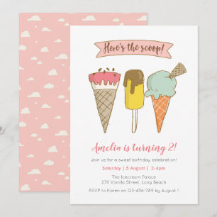 Voici le scoop Invitation d'anniversaire de glace