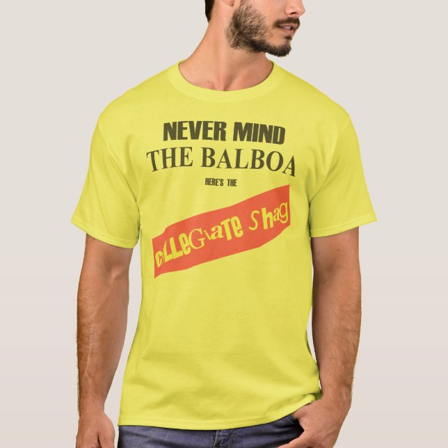 Voici le T-shirt collégial de tapis à longs poils (Devant)