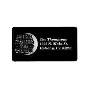 Voici Les Étiquettes Lune / Adresse De Retour