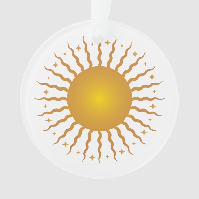 Voici L'Ornement Acrylique Du Soleil (devant)