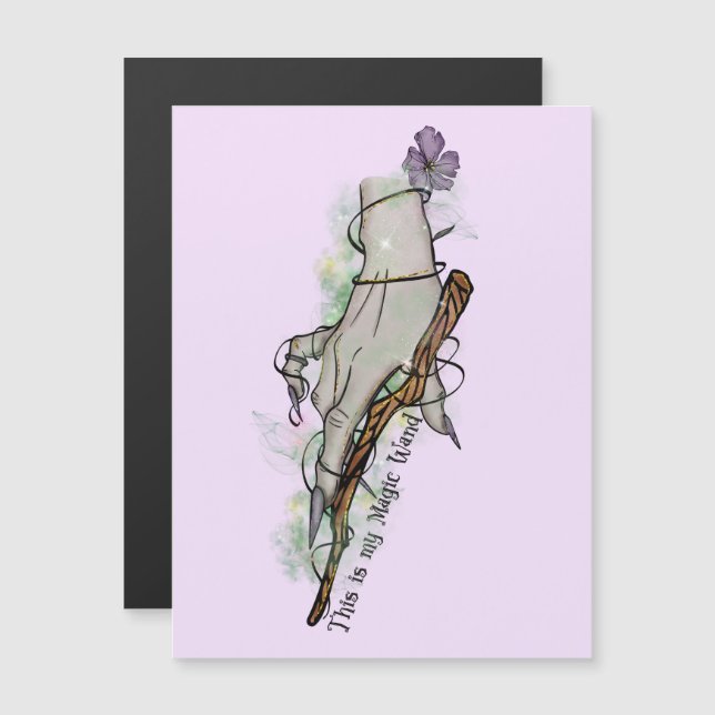 Voici Ma Baguette Magique - Main De Sorcière Gothi (Devant / Derrière)