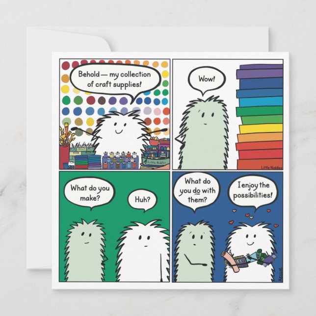 Voici ma carte de fournitures pour l'artisanat (Devant)