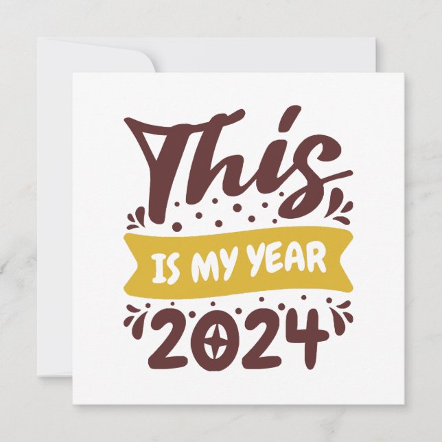 Voici mon année 2024 (Devant)