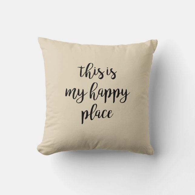 Voici mon Coussin Happy Place (Recto)