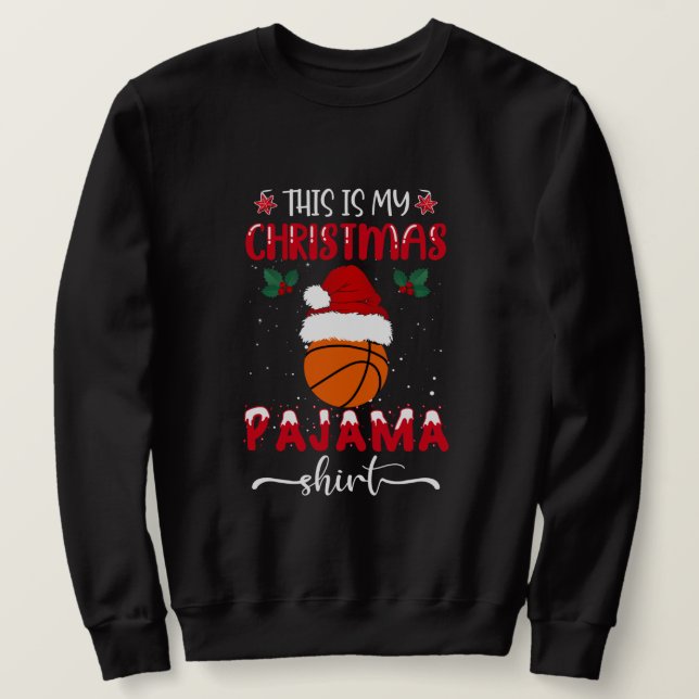 Voici Mon Sweatshirt de basket-ball de pyjama de N (Design devant)
