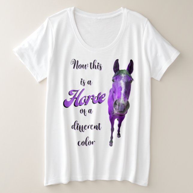 Voici Un Cheval D'Une Couleur Différente, Violet (Design devant)