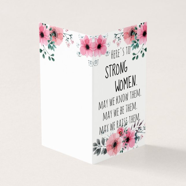 Voici une citation de femmes fortes Aquarelle Flor (Outside)