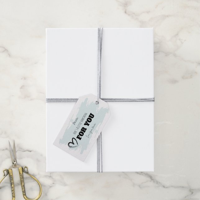 Voici une petite étiquette de cadeau "Something" (Avec de la ficelle)