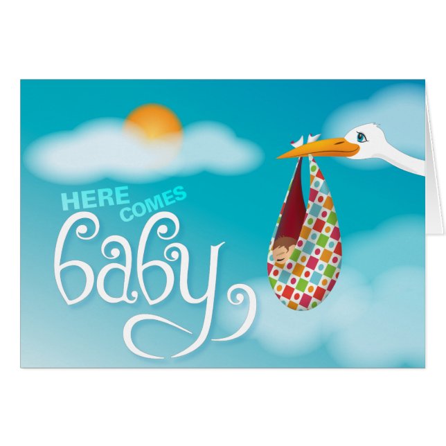 Voici venir le bébé ! (Devant horizontal)