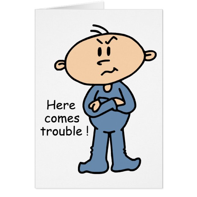 Voici venir le bébé de problème (BLEU) (Devant)